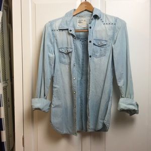 Vintage American Eagle Denim/Cotton Shirt